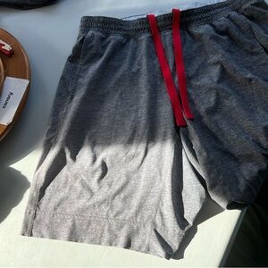 Lululemon Gray Men's Shorts with Red Accents